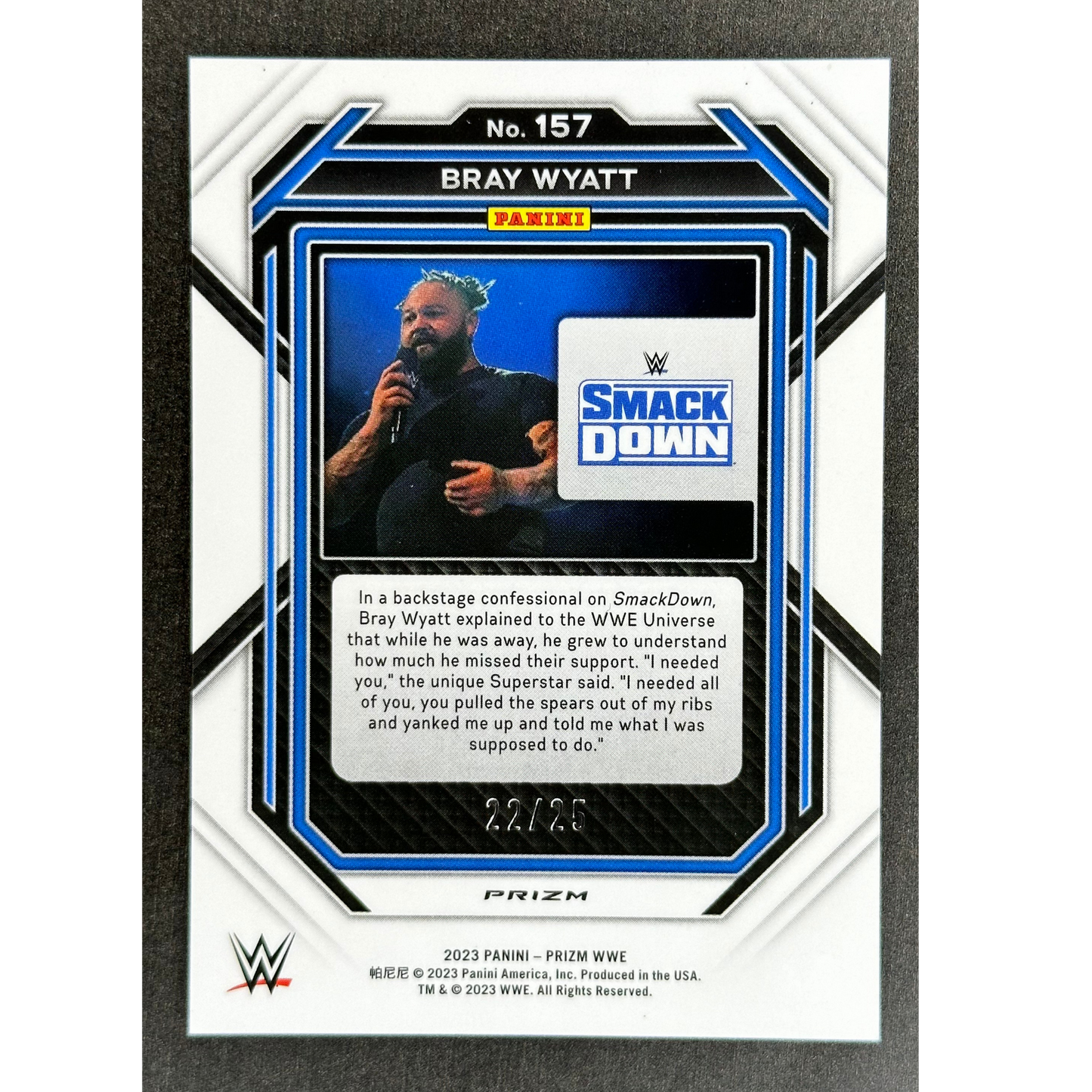 Bray Wyatt 2023 Prizm Mojo 22/25 #157