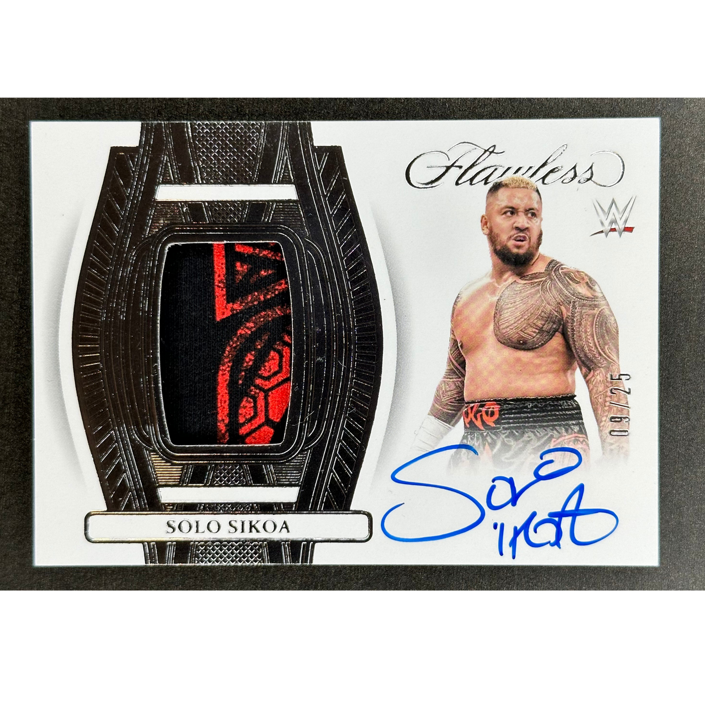 Solo Sikoa 2024 Flawless Memorabilia Auto 9/25 #FP-SLS