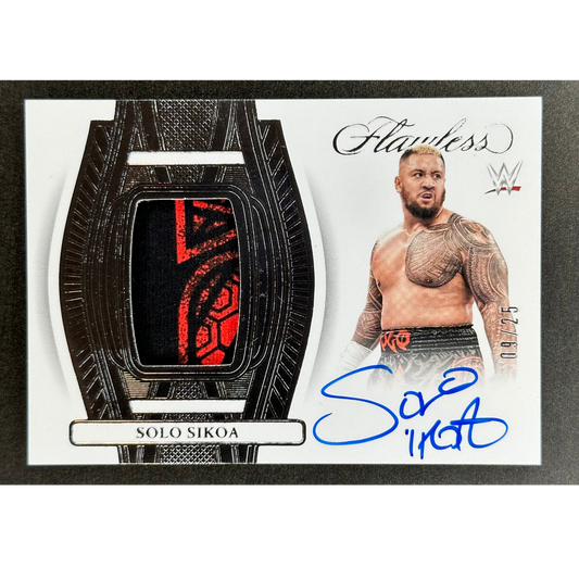 Solo Sikoa 2024 Flawless Memorabilia Auto 9/25 #FP-SLS