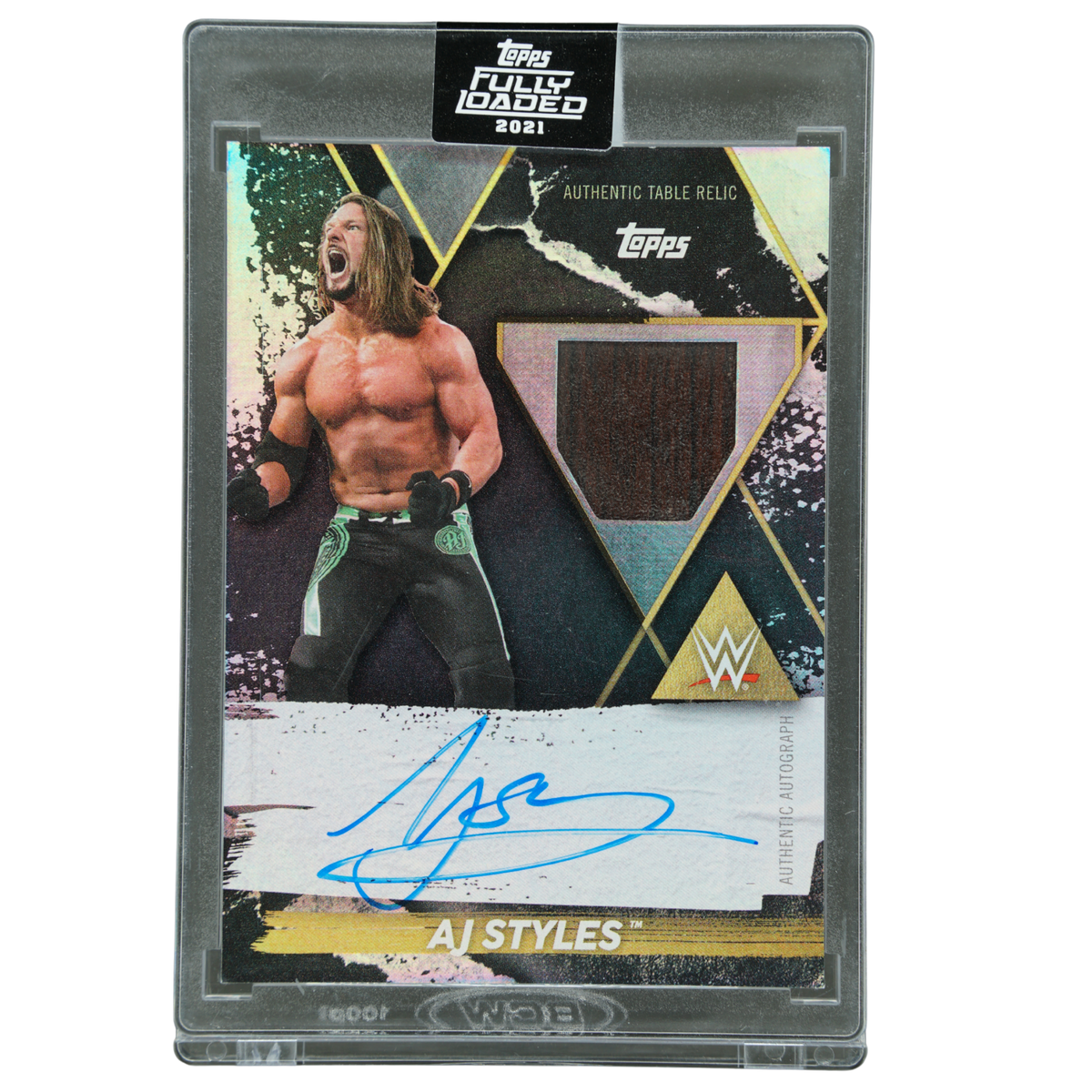 AJ Styles 2021 Fully Loaded Table Relic Auto 50/50 #T-AS