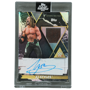 AJ Styles 2021 Fully Loaded Table Relic Auto 50/50 #T-AS