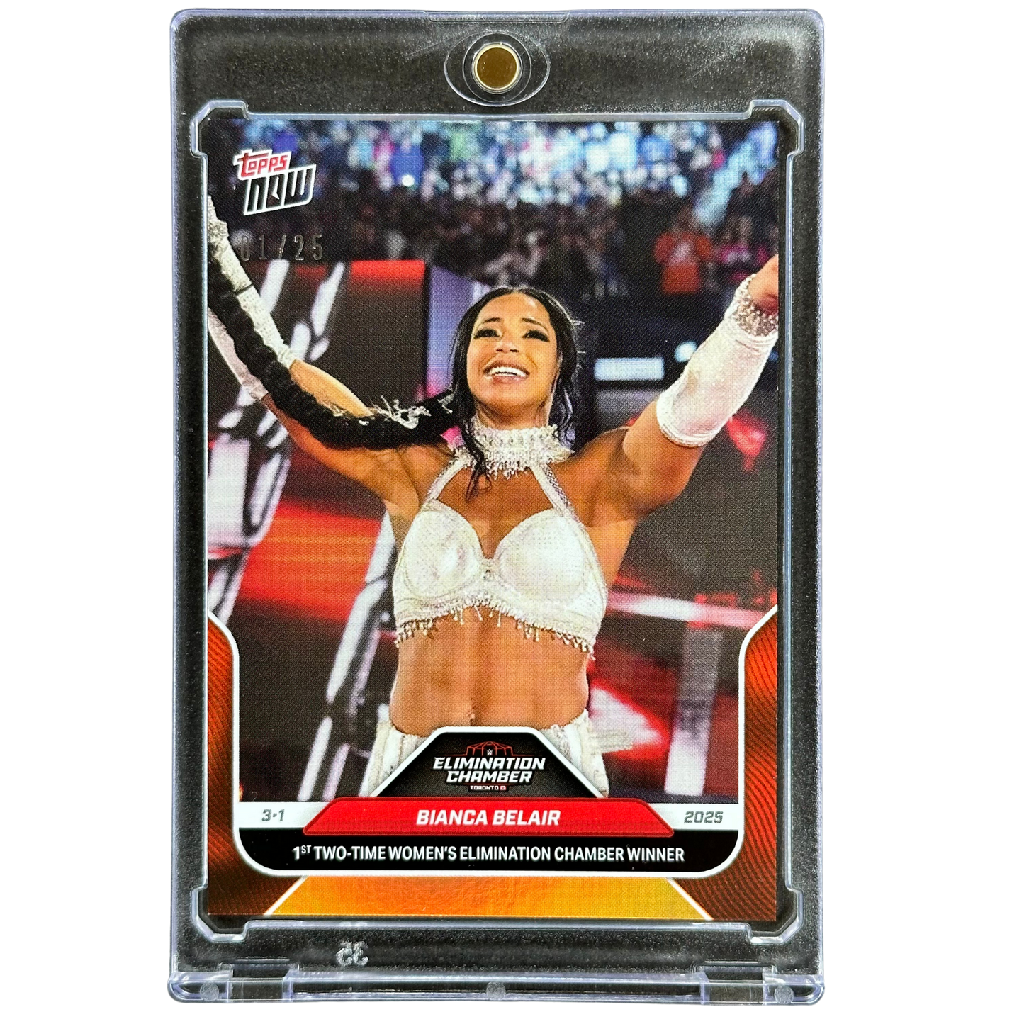 Bianca Belair 2025 Topps Now 1/25 Elimination Chamber #23