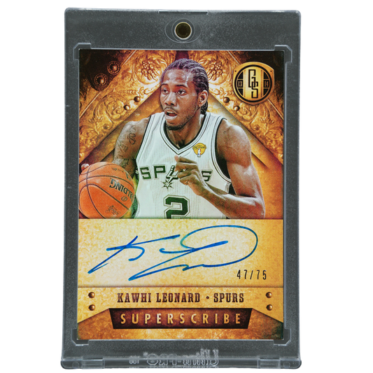 Kawhi Leonard 2013 Gold Standard Superscribe Auto 47/75 #10