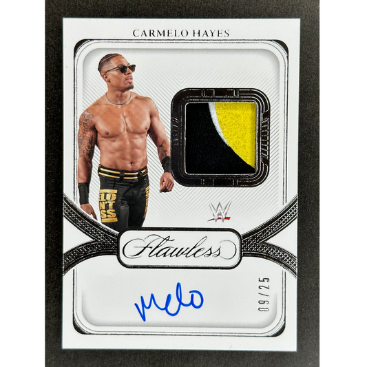 Carmelo Hayes 2024 Flawless Memorabilia Auto 9/25 #SP-CHY