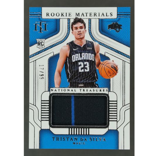 Tristan Da Silva 2024 National Treasures Rookie Materials 17/99 #RM-TDS