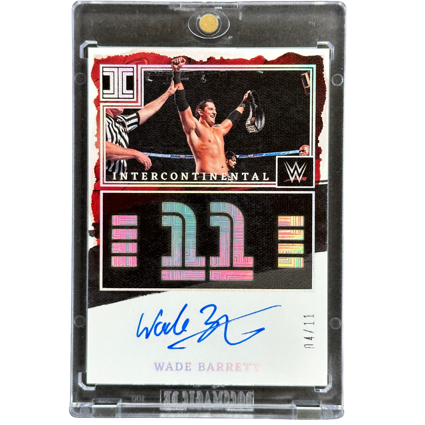 Wade Barrett 2023 Impeccable Intercontinental Championship Debuts Auto 4/11 #IC-WBR