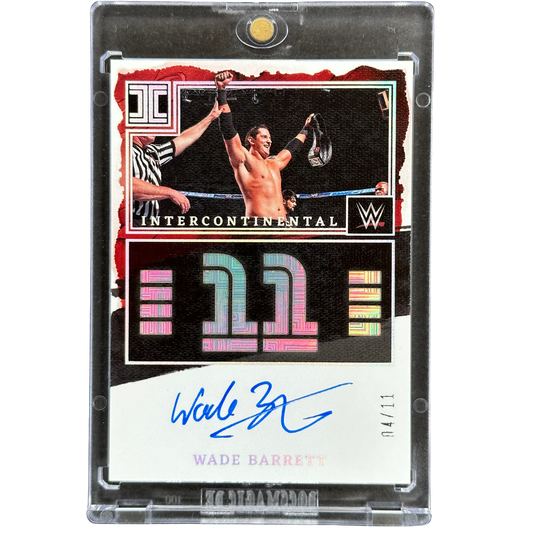 Wade Barrett 2023 Impeccable Intercontinental Championship Debuts Auto 4/11 #IC-WBR