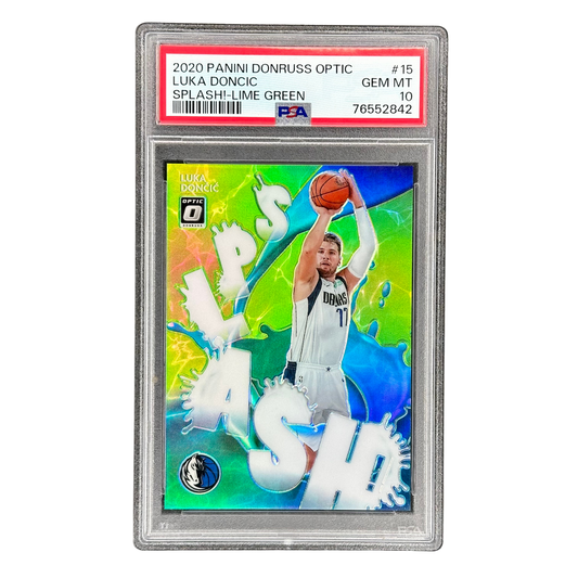 Luka Doncic 2020 Optic Splash! Lime Green 120/149 PSA 10 #15