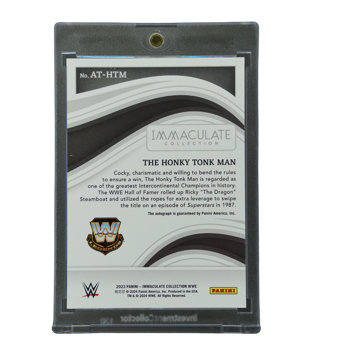The Honky Tonk Man 2023 Immaculate All-Time Greats Auto 17/25 #AT-HTM