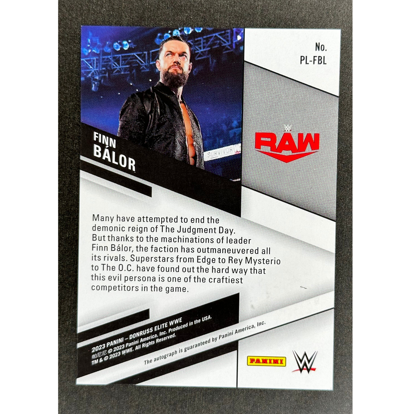 Finn Balor 2023 Pen Pals Gold Auto 3/10 #PL-FBL