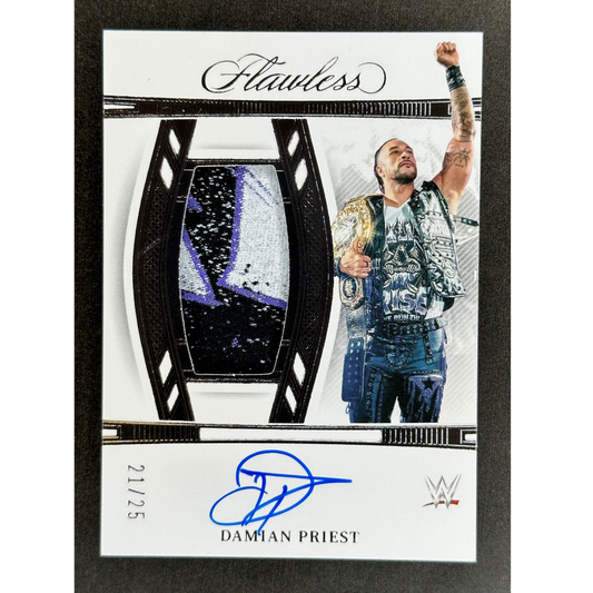 Damian Priest 2024 Flawless Memorabilia Auto 21/25 #VT-DPR