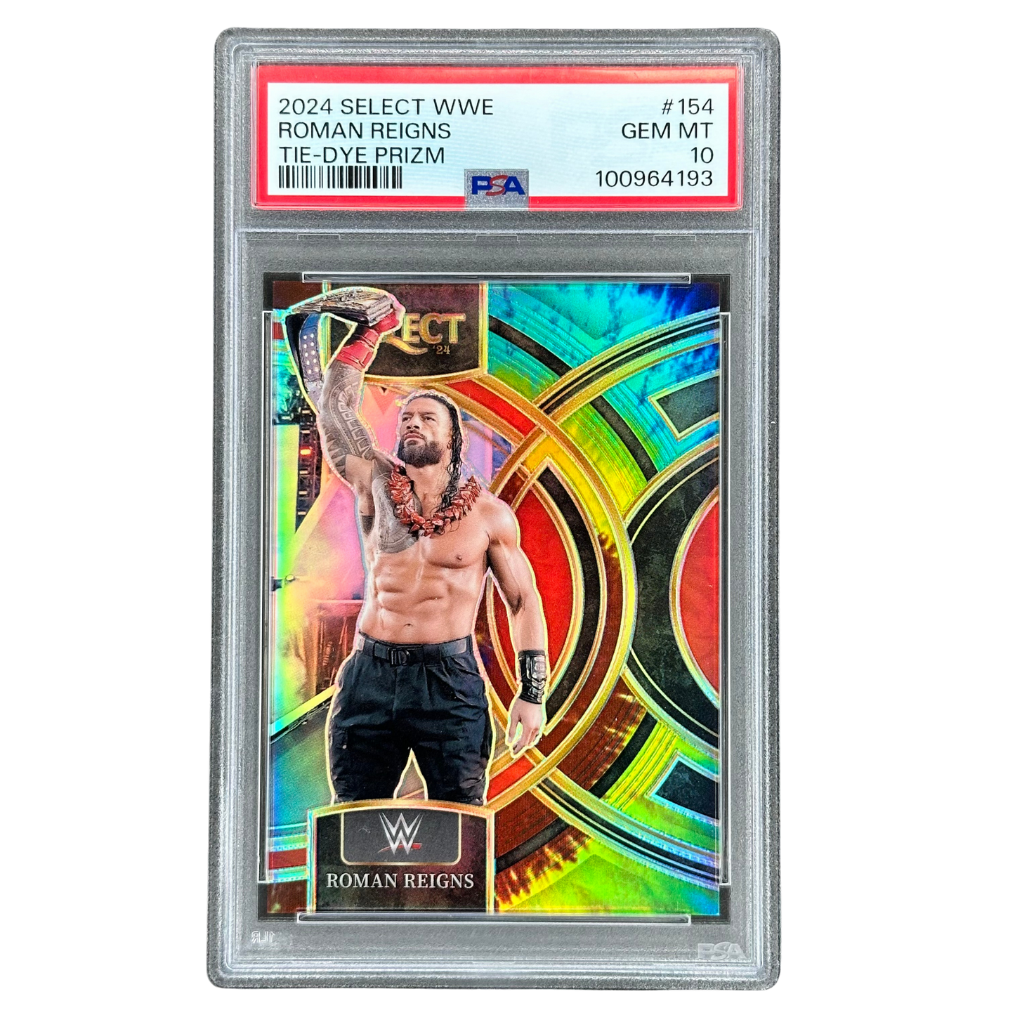 Roman Reigns 2024 Select Tie-Dye 9/25 PSA 10 #154