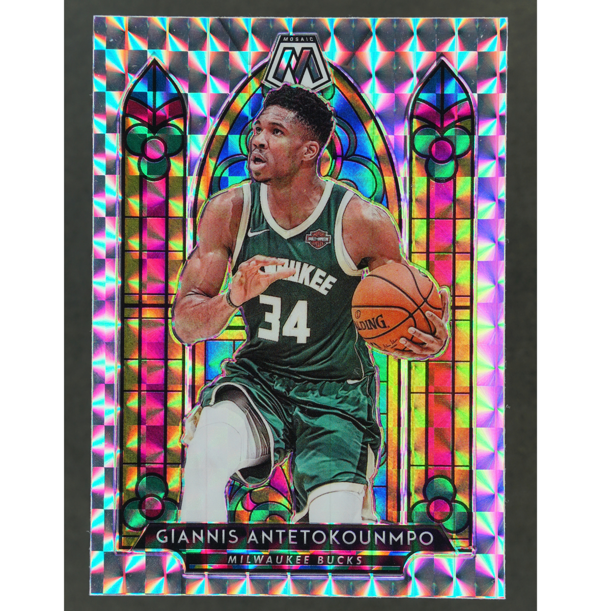 Giannis Antetokounmpo 2019-20 Mosaic Stained Glass #7