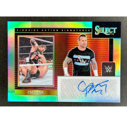 CM Punk 2024 Select Ringside Action Signatures Auto #RA-CMP