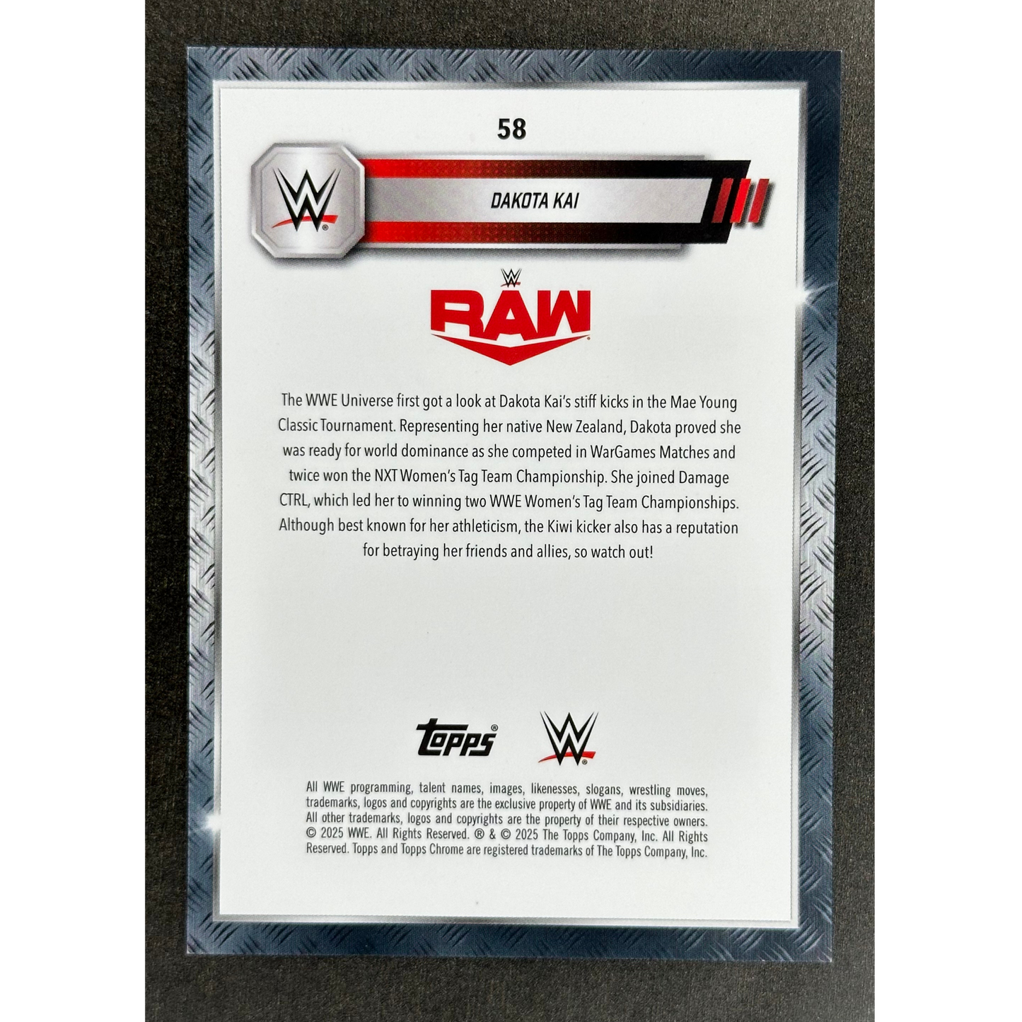 Dakota Kai 2025 Chrome Gold 32/50 #58