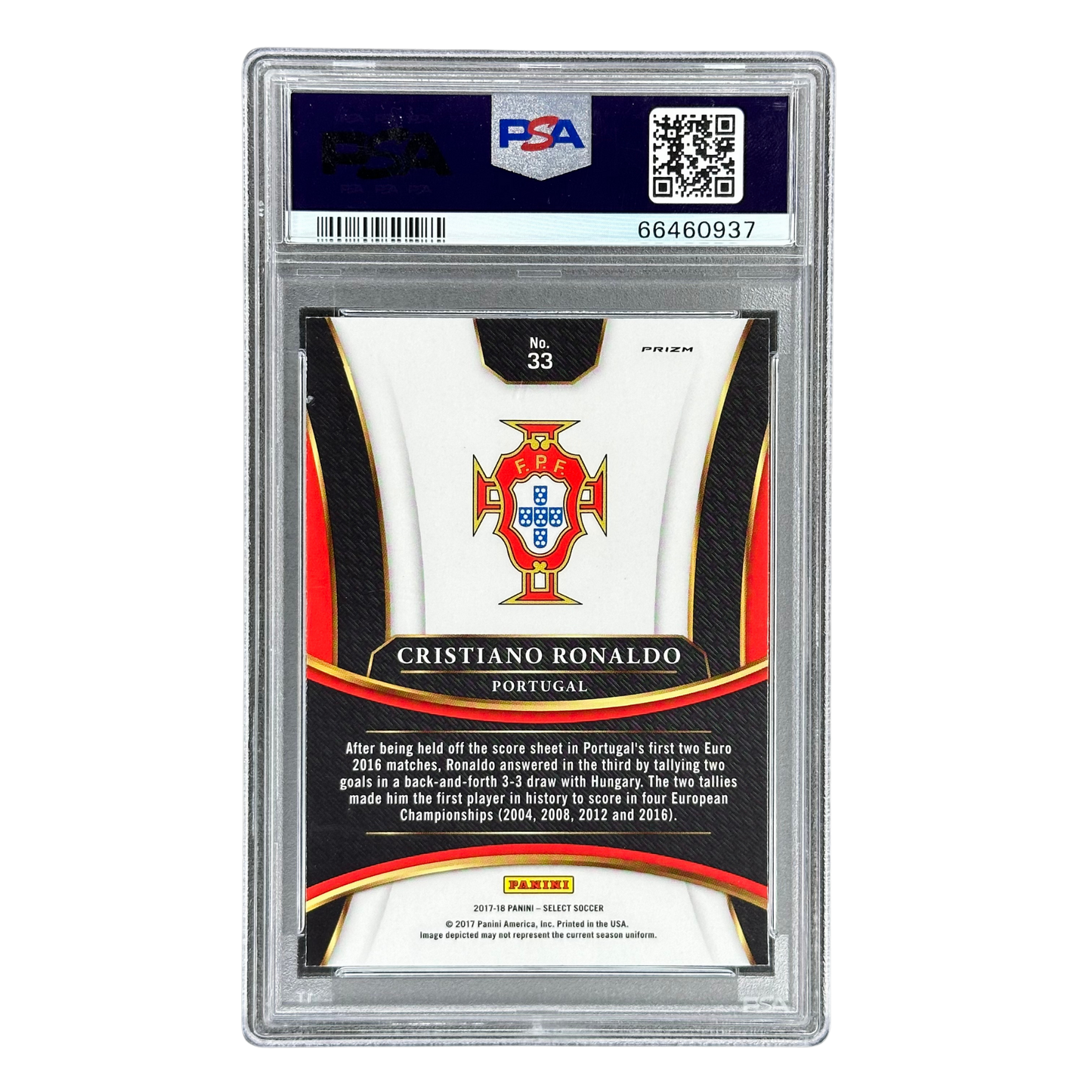 Christiano Ronaldo 2017 Select Checkerboard PSA 9 #33