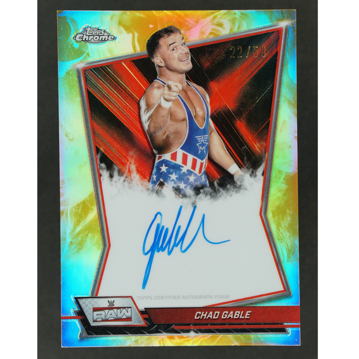 Chad Gable 2026 Chrome Red Brand Gold Auto 22/50 #RBA-CHA