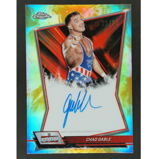 Chad Gable 2026 Chrome Red Brand Gold Auto 22/50 #RBA-CHA