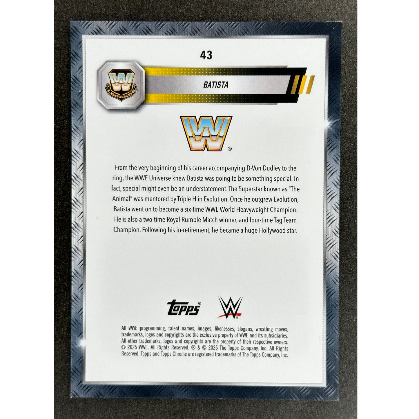 Batista 2025 Chrome Gold 32/50 #43