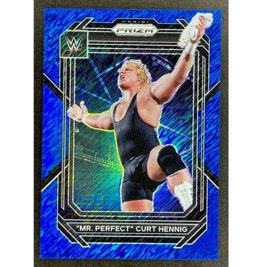 "Mr. Perfect" Kurt Hennig 2023 Prizm Blue Shimmer 1/11 #109