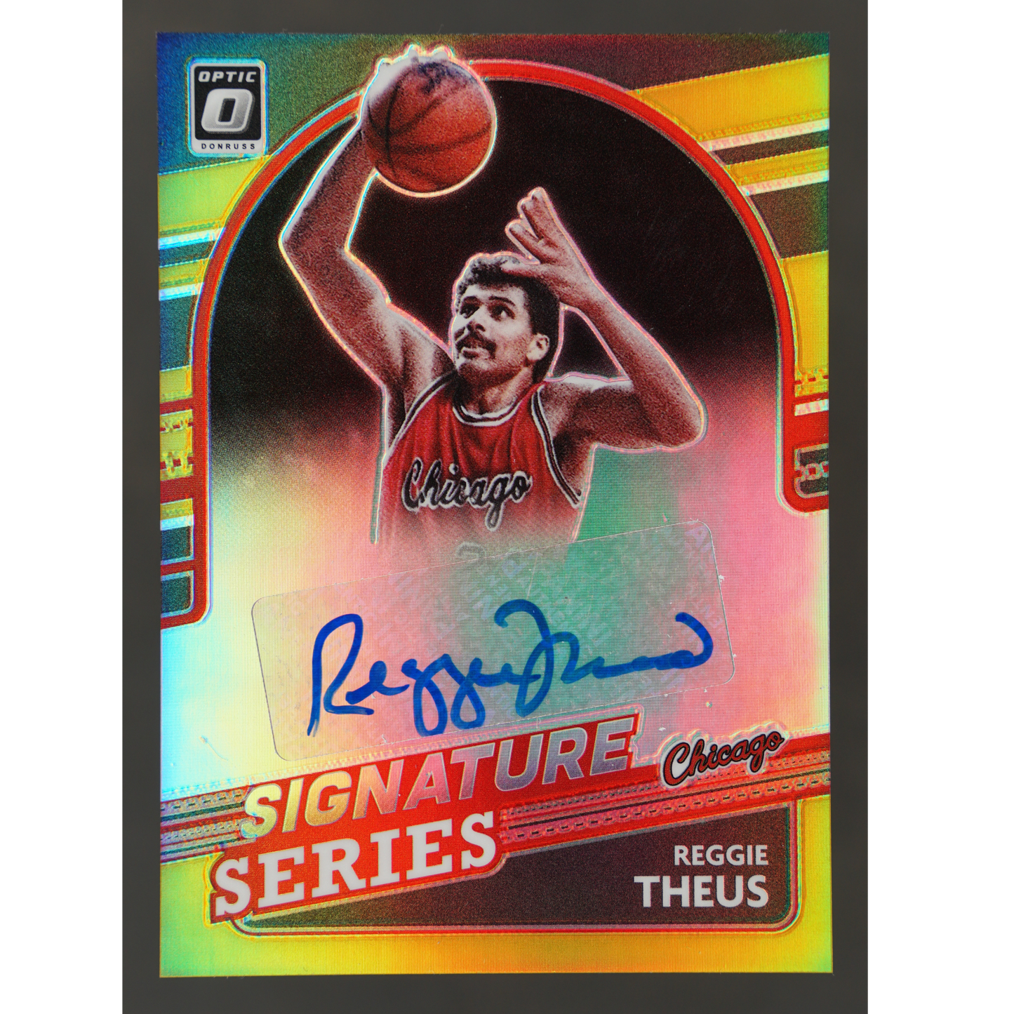 Reggie Theus 2021 Optic Signatures Series Auto Gold 7/10 #SS-RTH