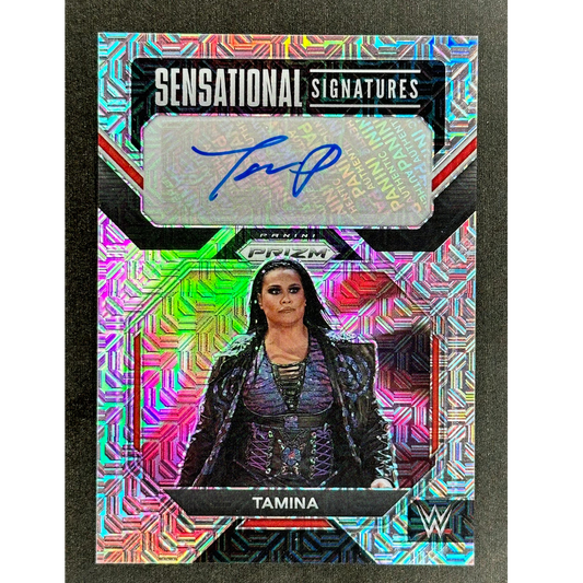 Tamina 2023 Prizm Sensational Signatures Mojo Auto 15/25 #SN-TMN