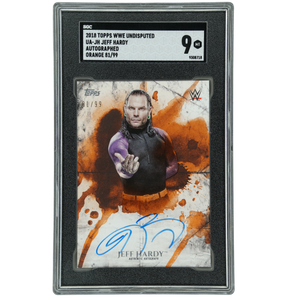 Jeff Hardy 2018 Undisputed Auto Orange 81/99 SGC 9 #UA-JH