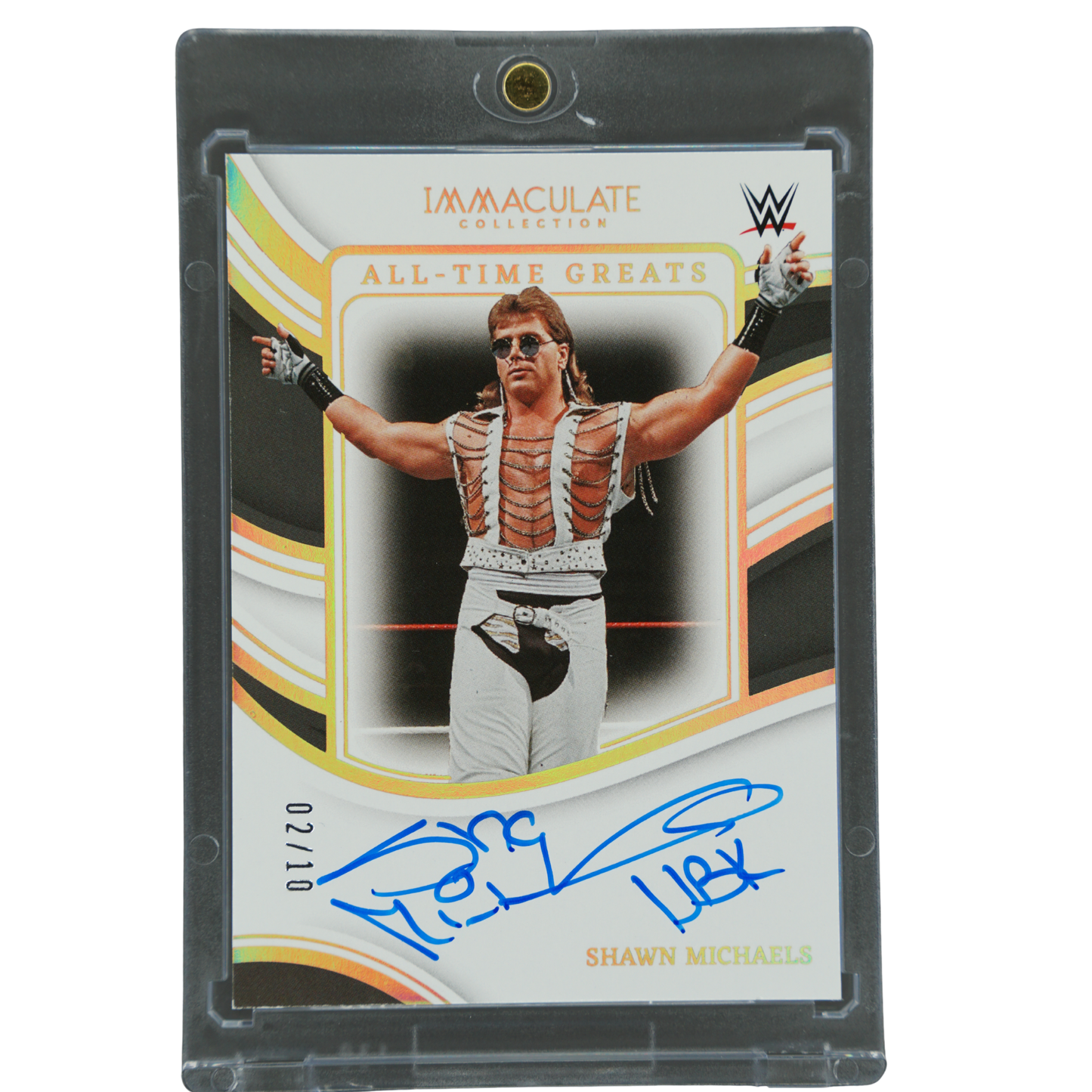 Shawn Michaels 2023 Immaculate All-Time Greats 2/10 Auto #AT-SHM