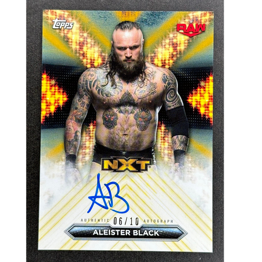 Aleister Black 2020 Topps NXT Alumni Auto 6/10 #CUS-AB