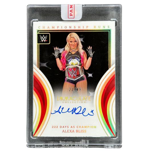 Alexa Bliss 2023 Immaculate Championship Runs Auto 22/49 #ICR-ABS