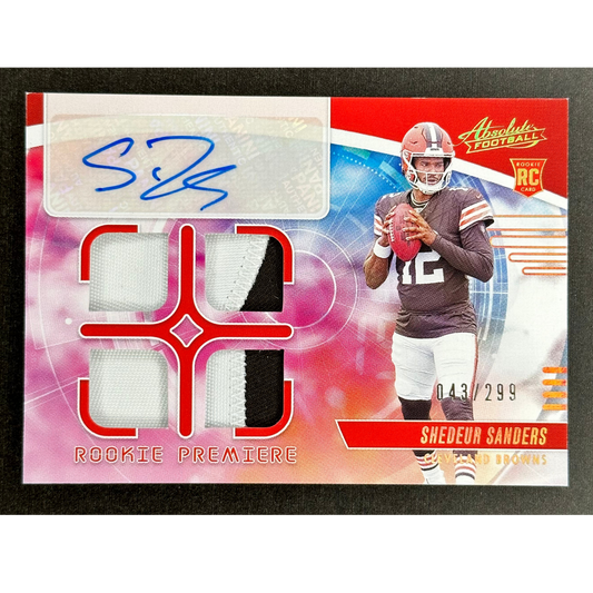 Shedeur Sanders 2025 Absolute RPA 143/299 #RPM-SSS