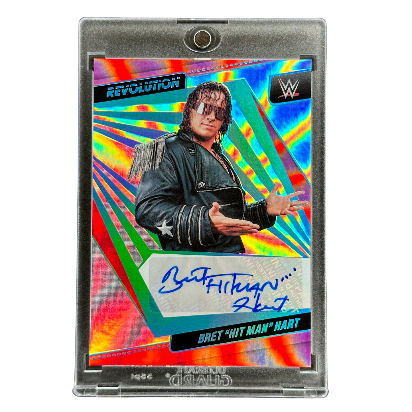 Bret "Hit Man" Hart 2022 Revolution Auto 39/99 #AG-BHT