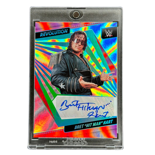 Bret "Hit Man" Hart 2022 Revolution Auto 39/99 #AG-BHT