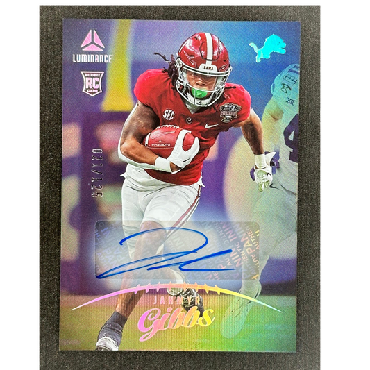 Jahmyr Gibbs 2023 Luminance RC Rookie Card Auto 21/125 #111