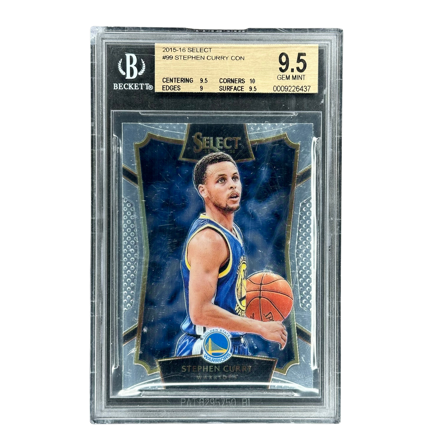 Stephen Curry 2015 Select BGS 9.5 #99
