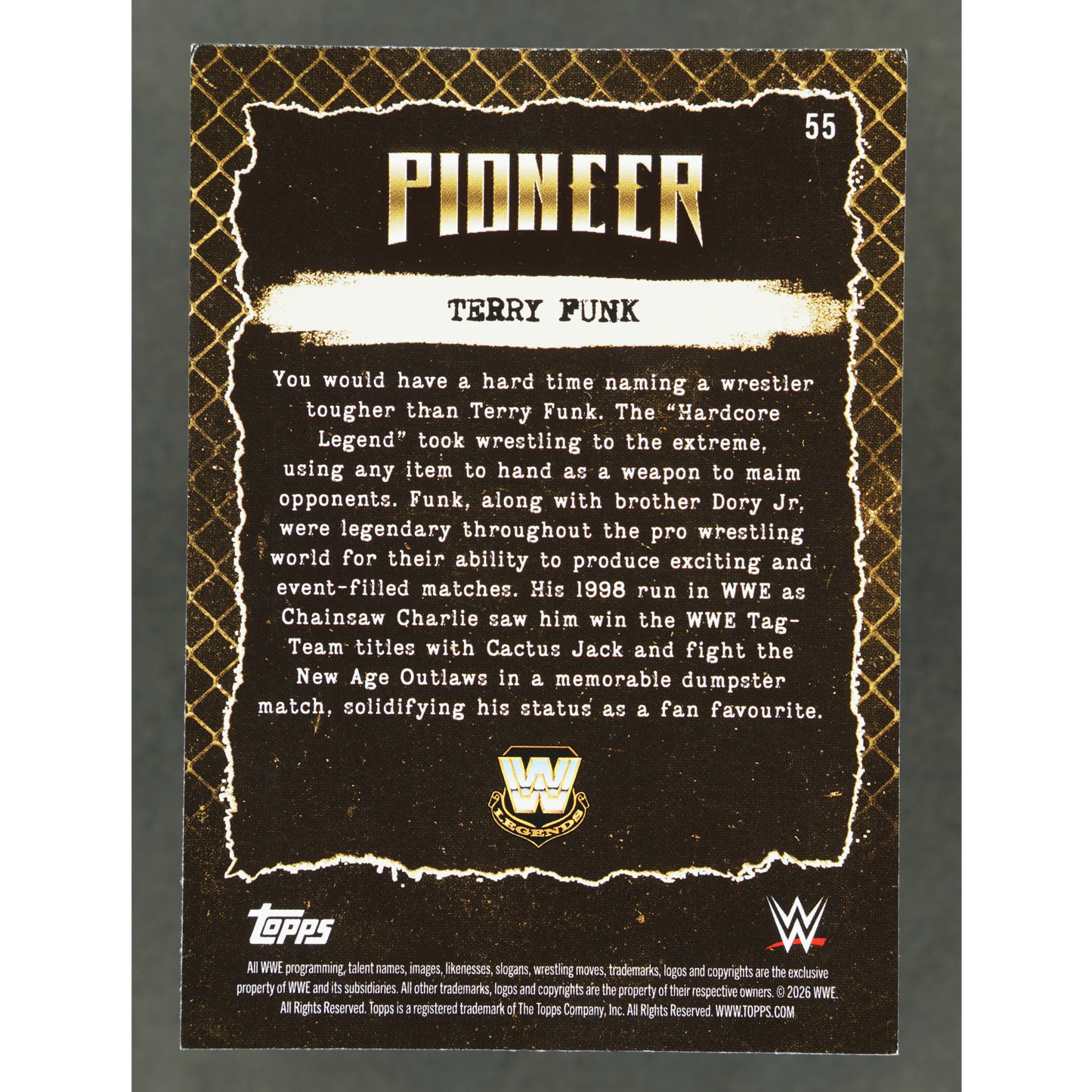 Terry Funk 2026 WWE Decades Pioneer 14/50 #55