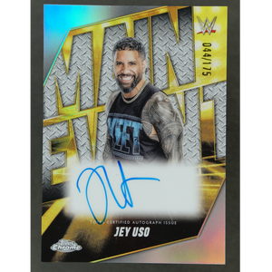 Jey Uso 2025 Chrome Main Event Auto 44/175 #MEA-JEY