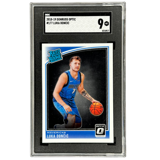 Luka Doncic 2018 Optic RC Rookie Card SGC 9 #177