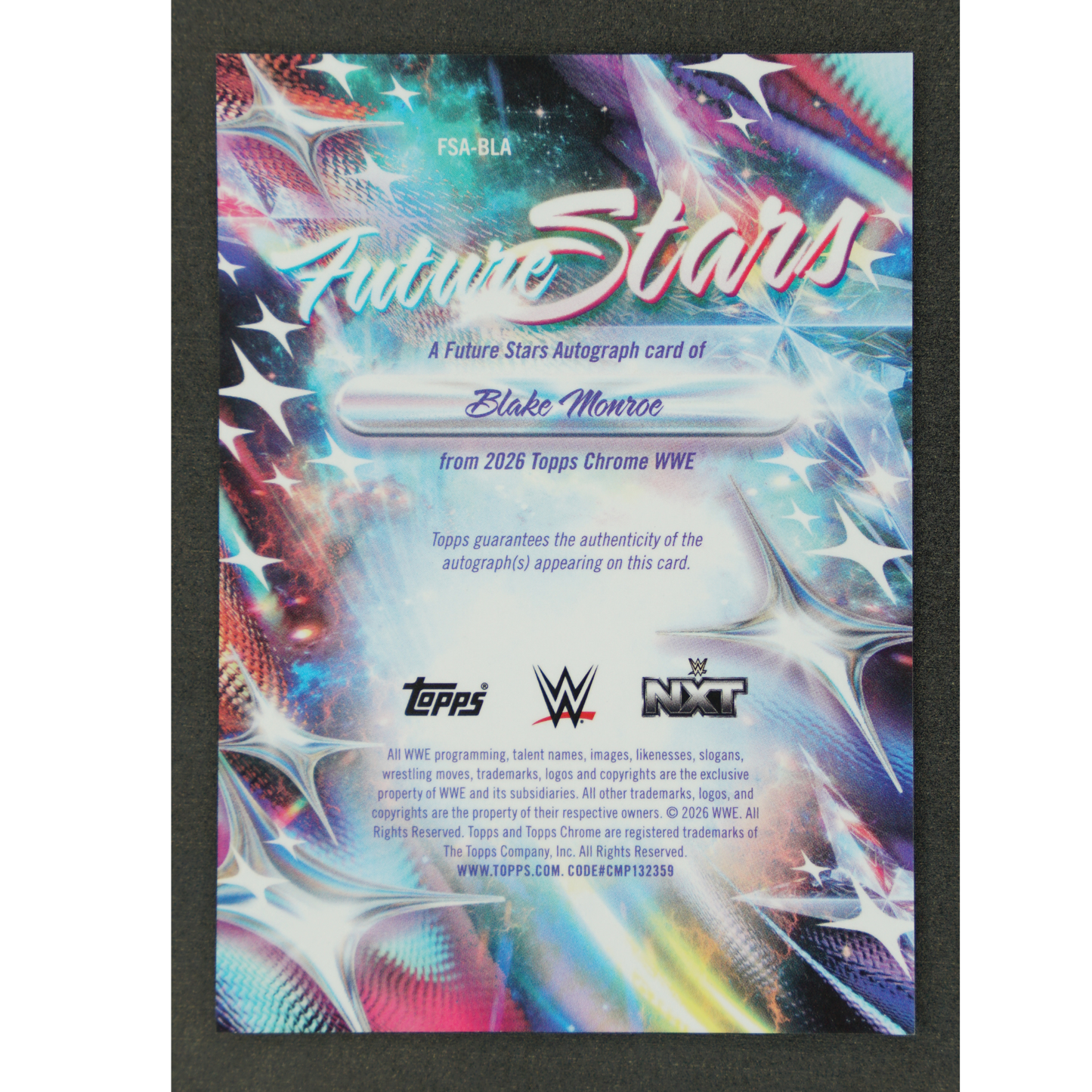 Blake Monroe 2026 Chrome Future Stars Auto 2/25 #FSA-LBK