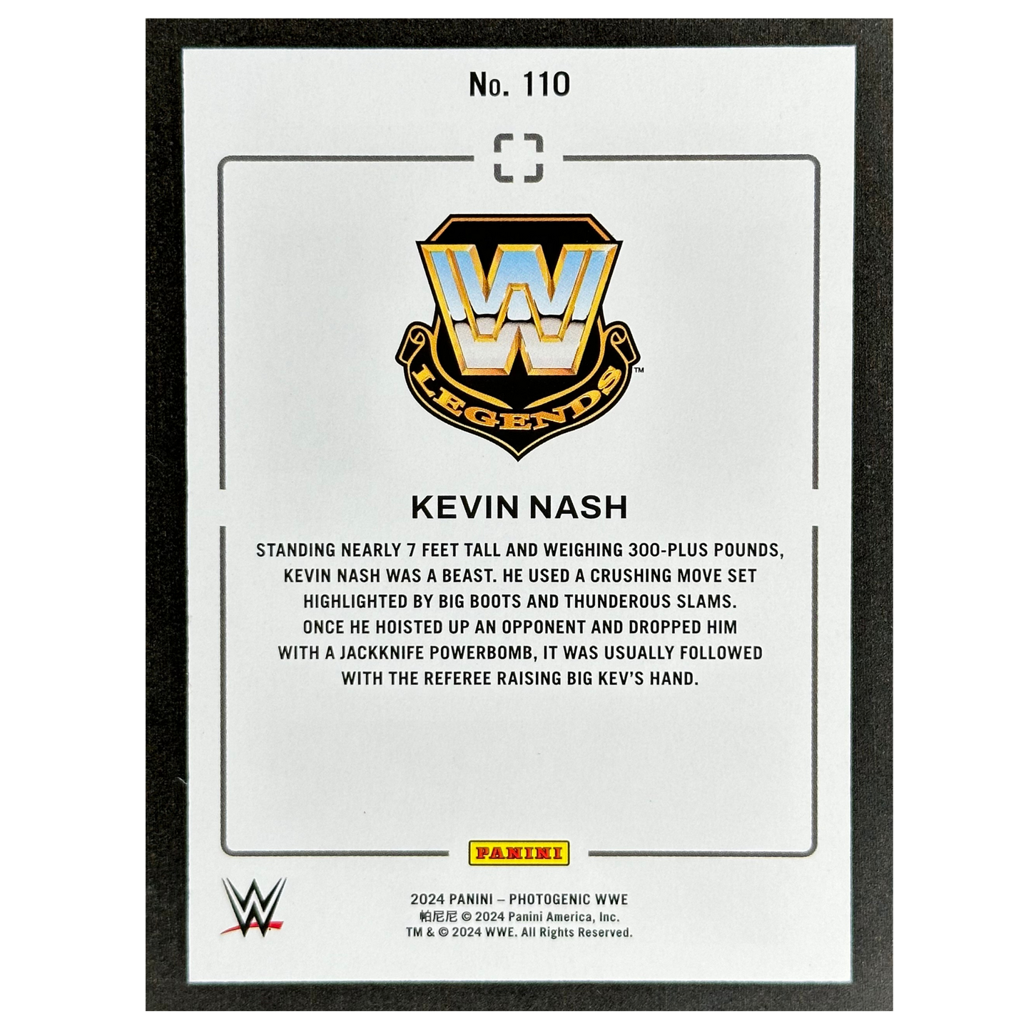 Kevin Nash 2024 Photogenic Gold 1/10 #110