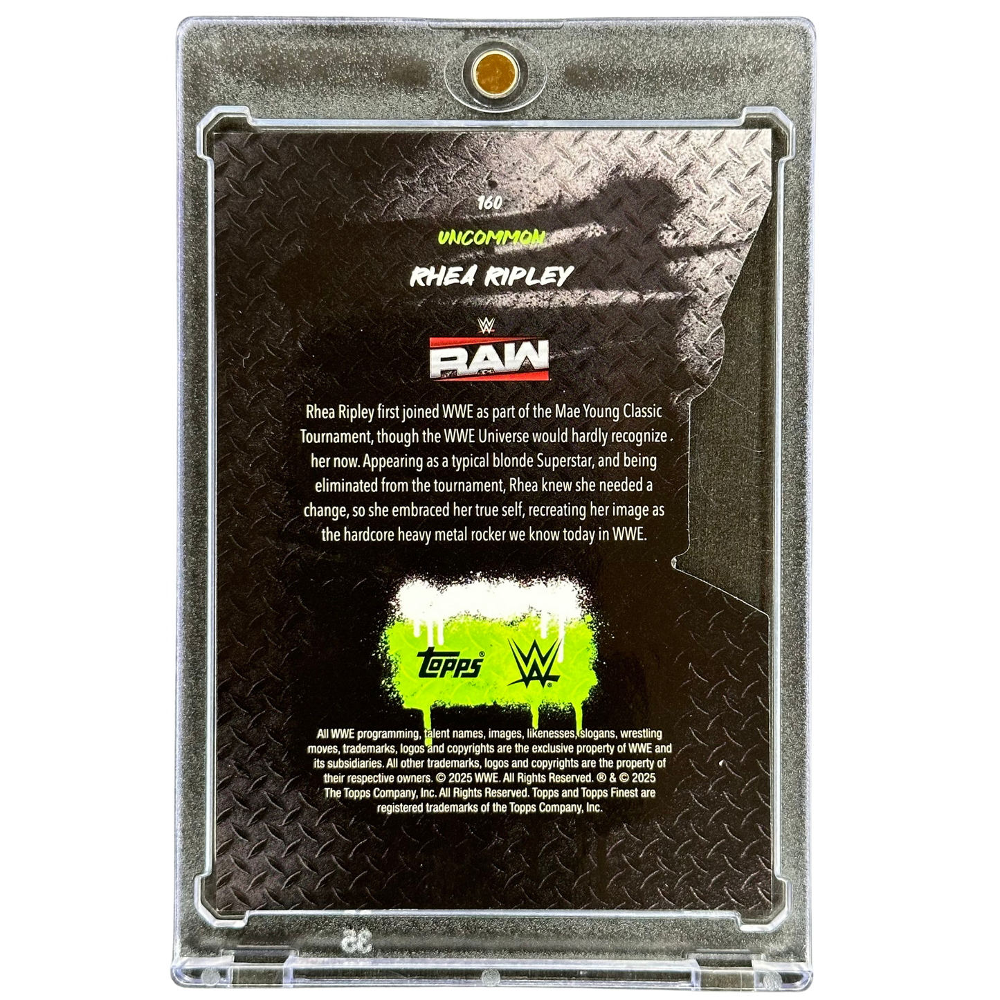 Rhea Ripley 2025 Finest Uncommon Die-Cut 13/35 #160