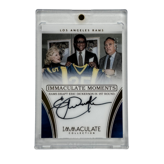 Los Angeles Rams Immaculate Moments Eric Dickerson first Round Draft Pick Auto 13/15 #ED-1