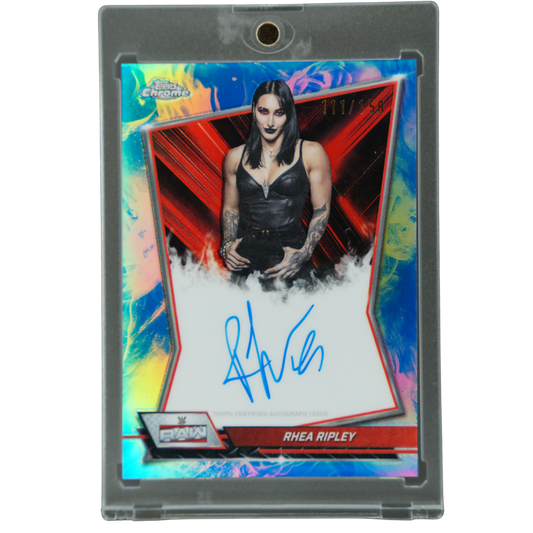 Rhea Ripley 2026 Chrome Red Brand Auto 111/150 #RBA-RHE