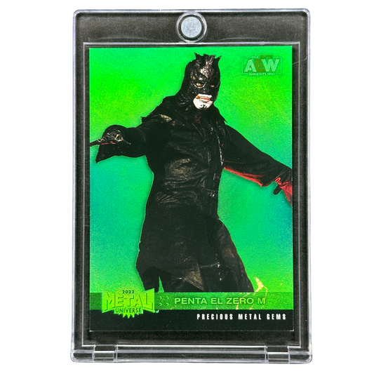 Penta El Zero M 2022 AEW Metal Universe Precious Metal Gems Green 7/100 #105