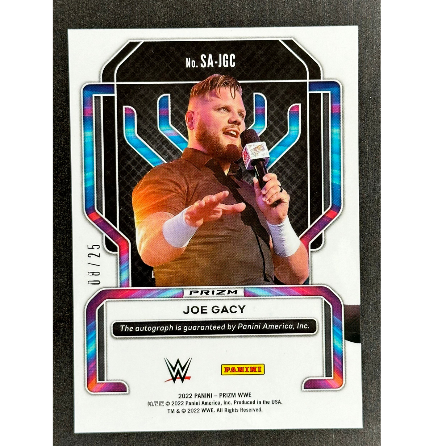 Joe Gacy 2022 Prizm Superstar Auto Mojo RC Rookie Card 8/25 #SA-JGC