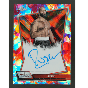 Rusev 2026 Chrome Sapphire Red Brand 3/5 Auto #RBA-RSV