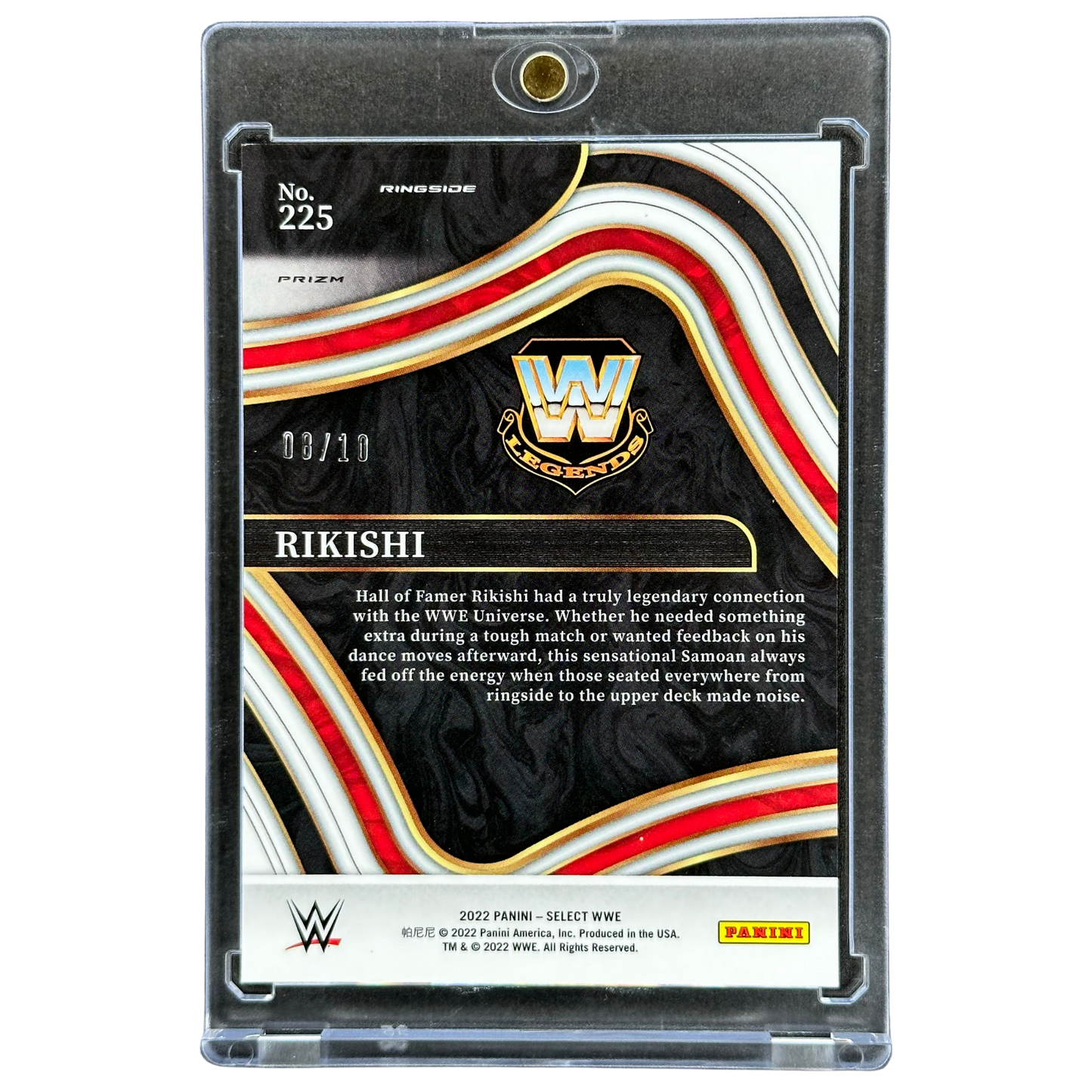 Rikishi 2022 Select Ringside Gold 8/10 #225