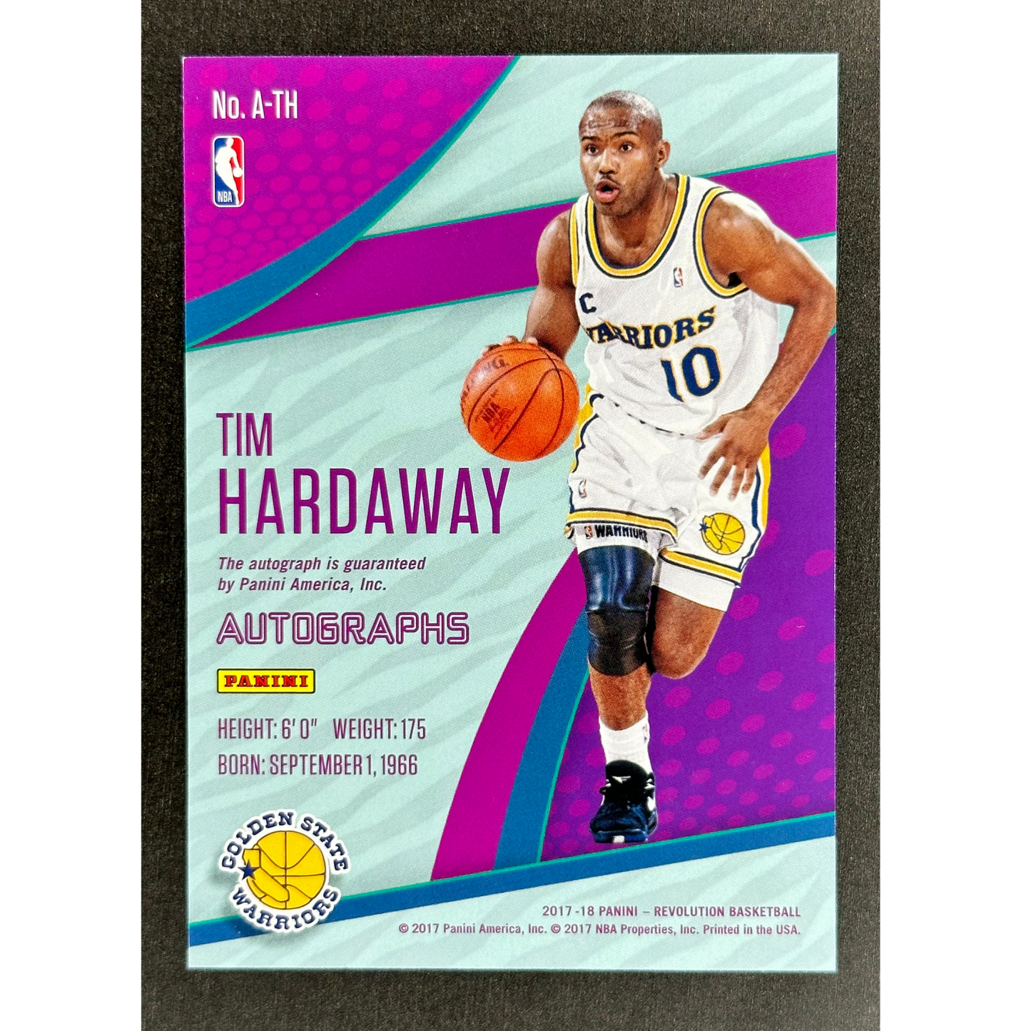 Tim Hardaway 2017 Revolution Auto #A-TH