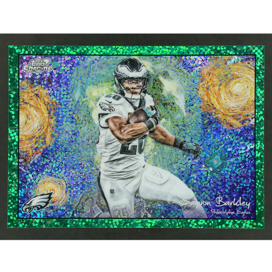 Saquon Barkley 2025 Chrome Cosmic Stars in the Night 19/75 #STN-16