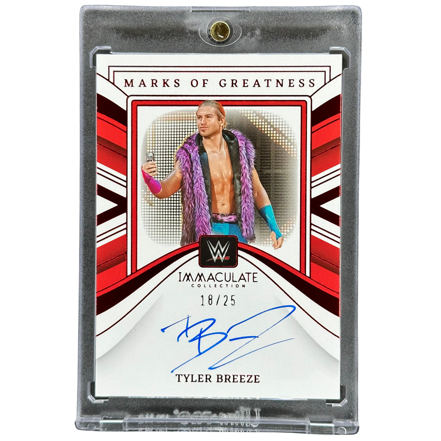 Tyler Breeze 2023 Immaculate Marks of Greatness Auto 18/25 #MG-TBZ
